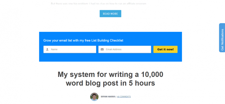 Converting Readers into Subscribers