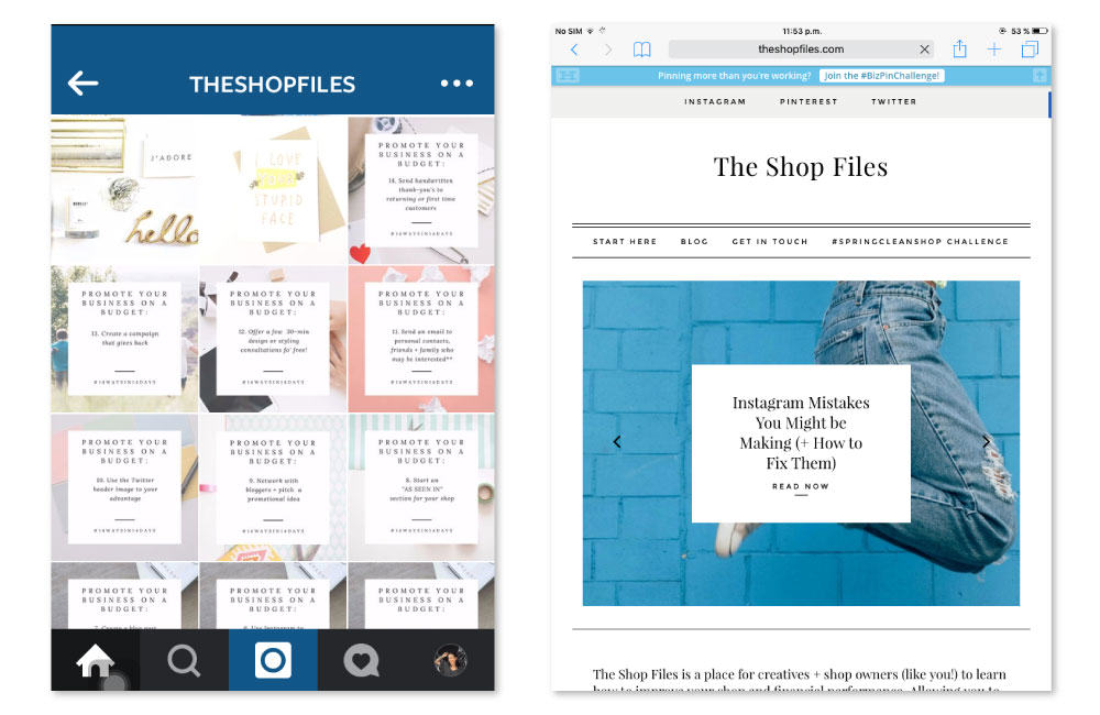 Using Instagram to Promote Your Blog