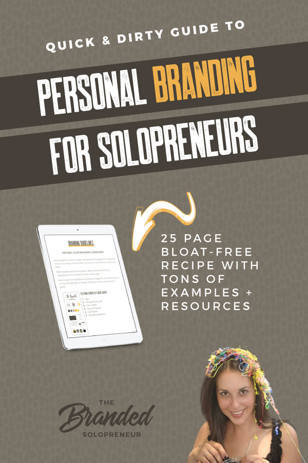 This 25-page ebook (instant PDF download) is more than your average branding guide. The worksheets, exercises, and examples in each section will help you gather, prepare and assemble the ingredients you need to create a unique visual brand identity. #brandingdesign #branding101 #brandingstrategy #brandidentity #brandidentitydesign #brandinginspiration #brandingtips #brandyourself